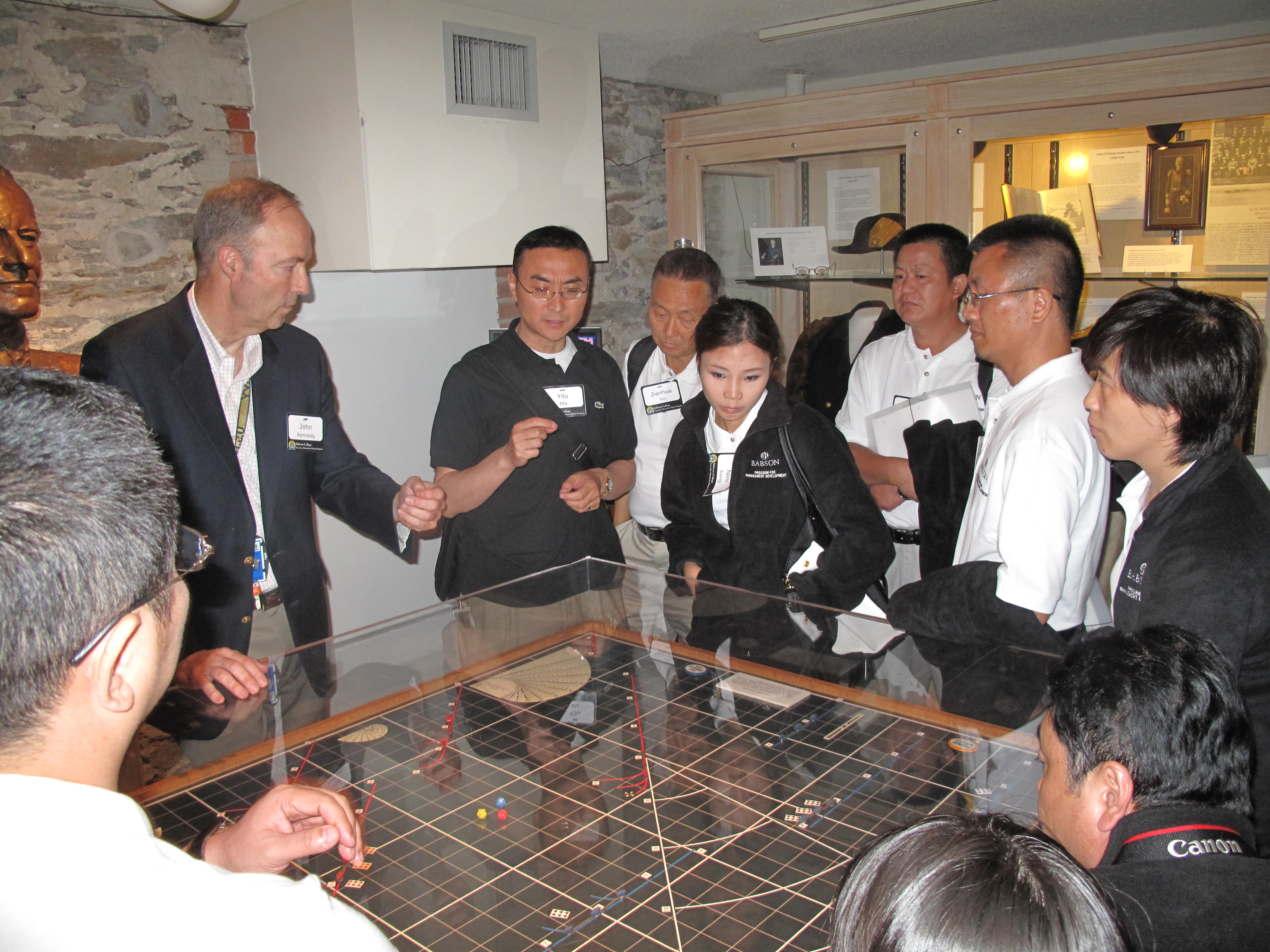 NWC_Photo_Babson Chinese Group_Museum_Prof John Kennedy
