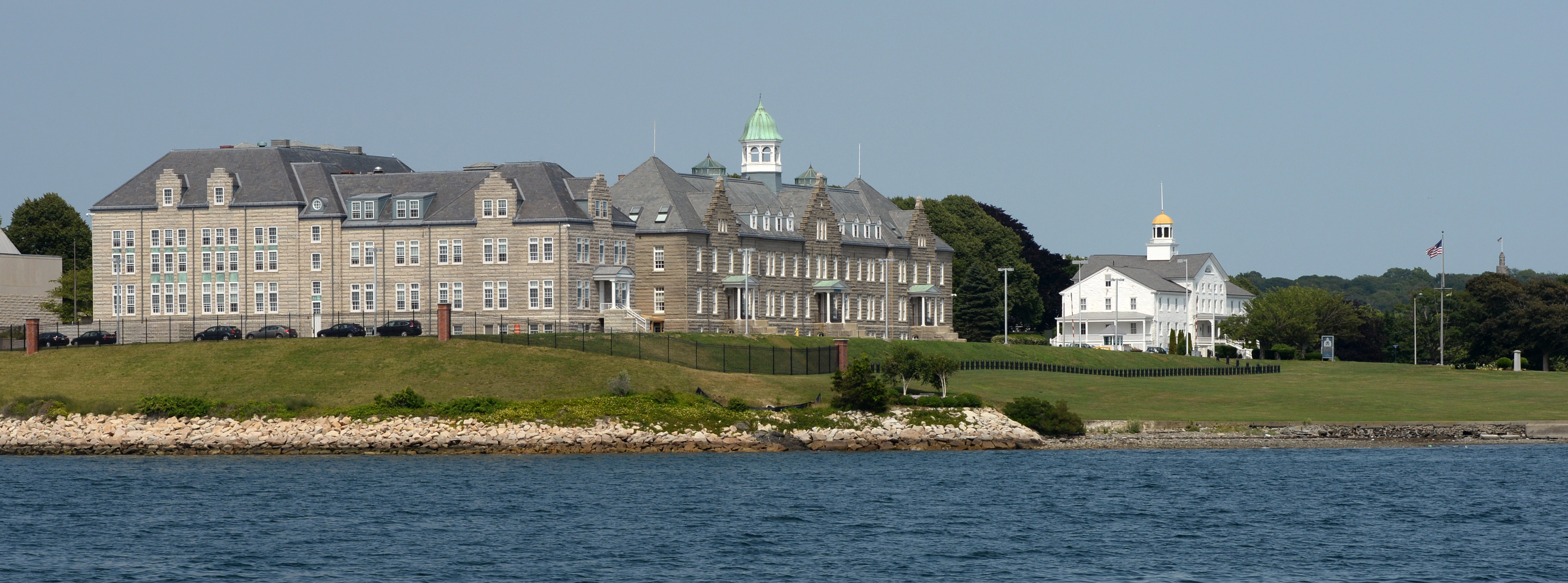 150713-N-PX557-106 NEWPORT, R.I. (July 13, 2015) U.S. Naval War College (NWC) on Coasters Harbor Island, Newport, Rhode Island. Established in 1884, the NWC is the oldest institution of its kind in the world. More than 50,000 students have graduated since its first class of 9 students in 1885 and about 300 of today’s active-duty admirals and generals and senior executive service leaders are alumni. (U.S. Navy photo by Chief Mass Communication Specialist James E. Foehl/Released)