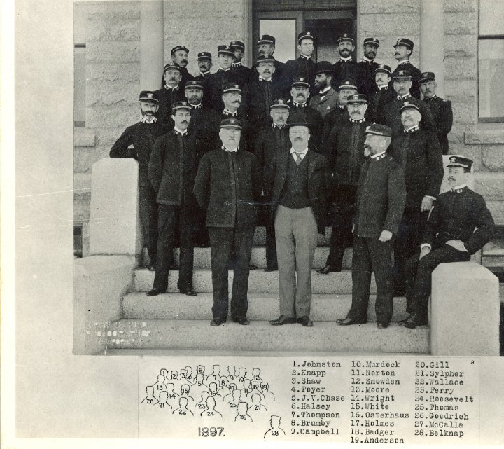 Naval War College_Photo_Museum_Asst SECNAV Teddy Roosevelt_Visit_1897