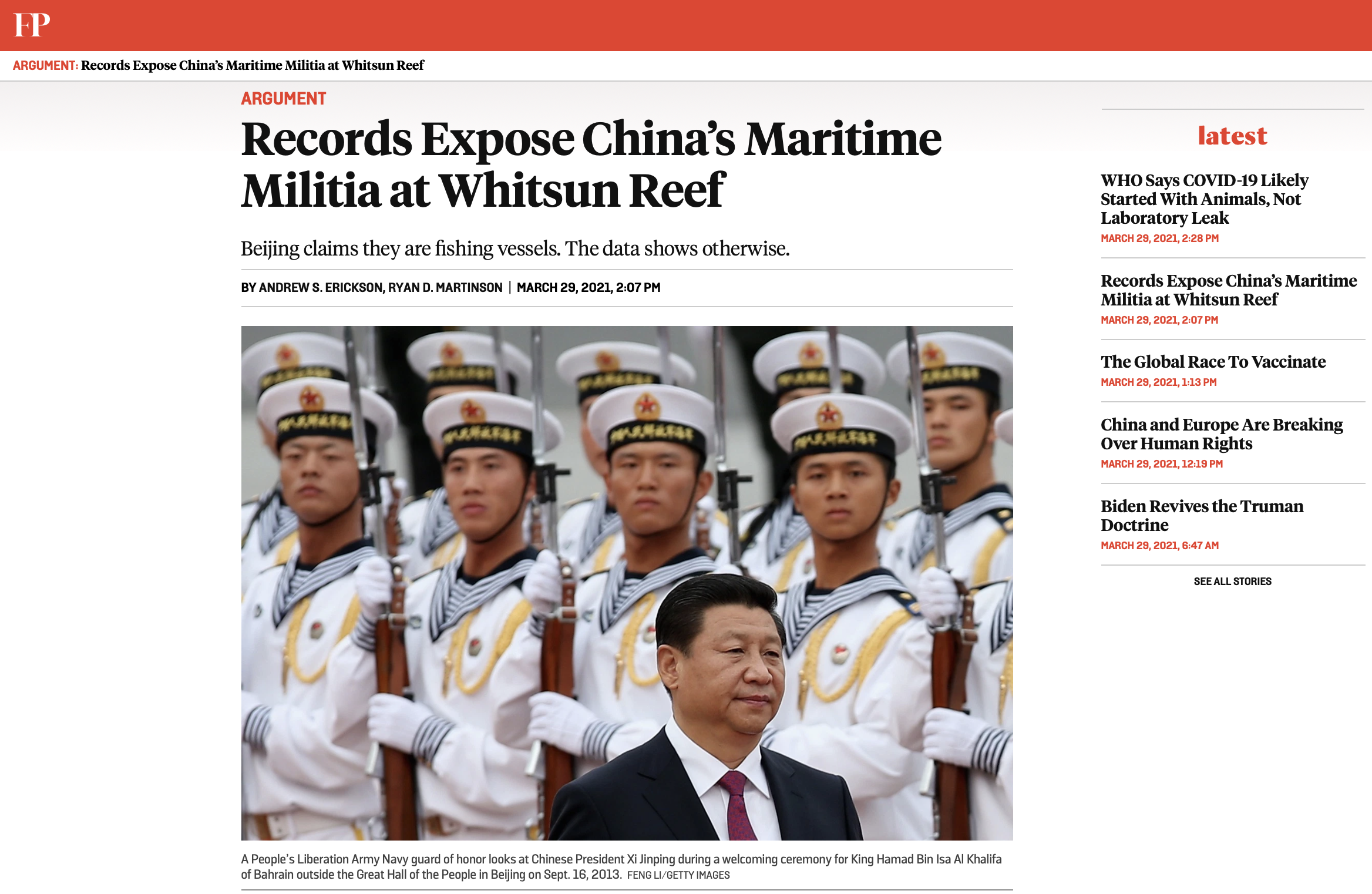 The China Maritime Militia Bookshelf: Latest Data/Analysis, SECNAV  Guidance, Wikipedia & Music Video!