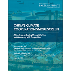 China’s Climate Cooperation Smokescreen: A Roadmap for Seeing Through the Trap and Countering with Competition China’s Climate Cooperation Smokescreen: A Roadmap for Seeing Through the Trap and Countering with Competition