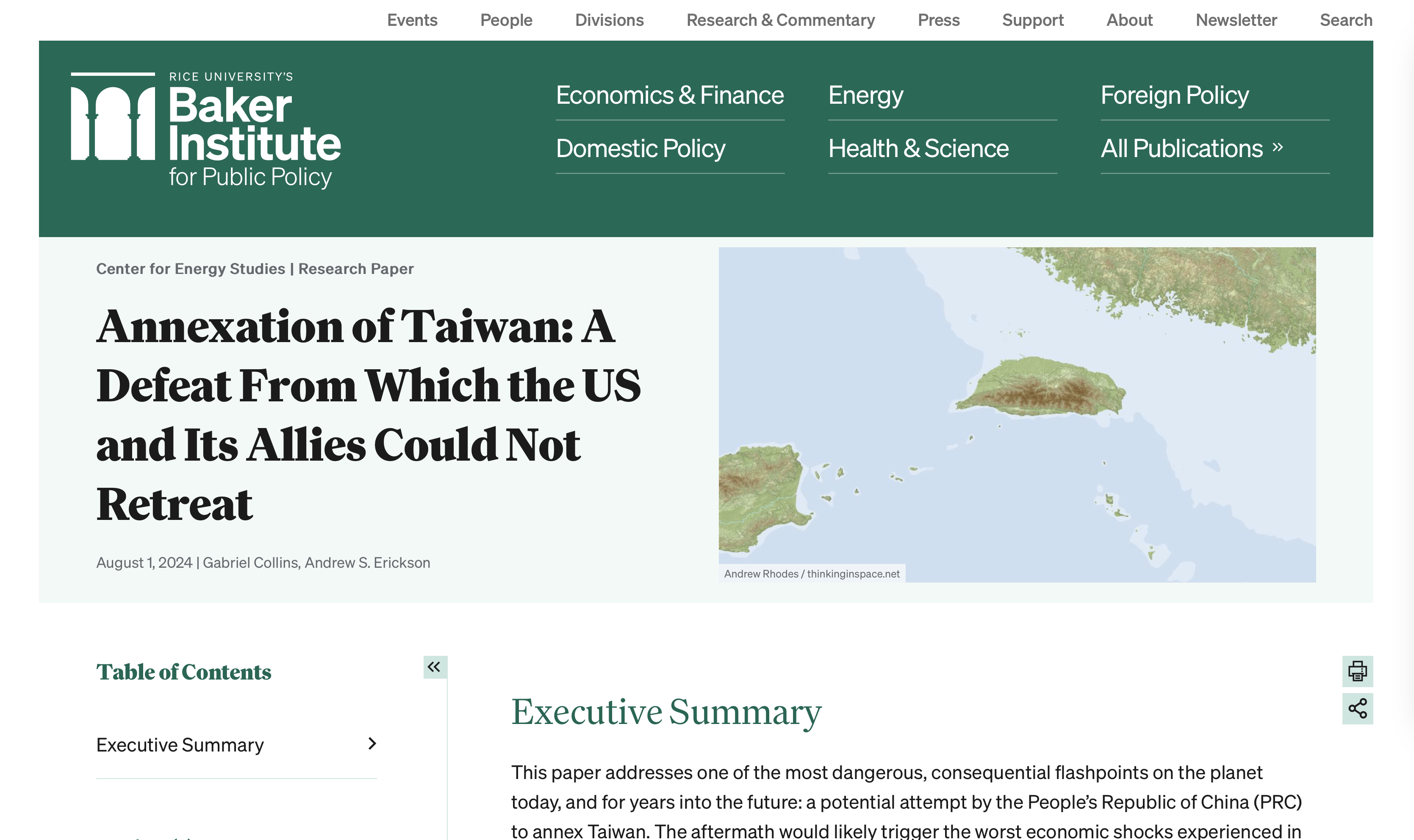 Annexation of Taiwan: A Defeat From Which the US and Its Allies 